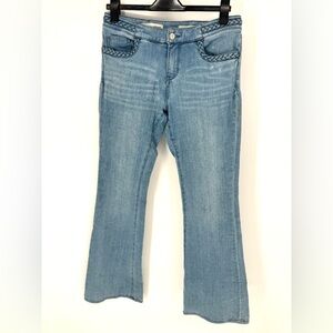 Anthropologie pilcrow and letterpress Light Blue Flare Jeans 29